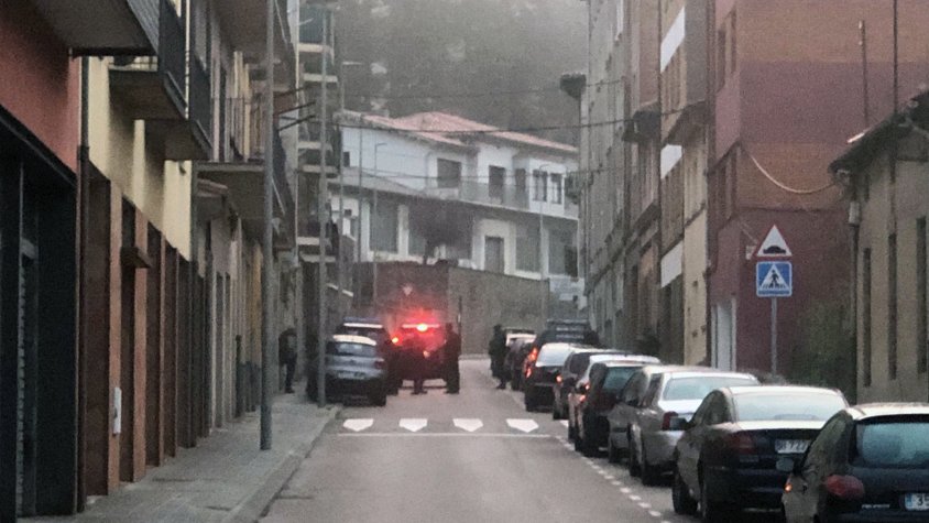 La Guàrdia Civil està treballant a la zona de la carretera d'Olot