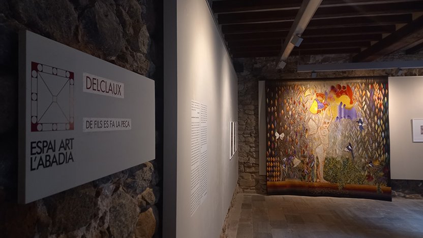 L'exposició es pot visitar fins al pròxim 26 de febrer al claustre del Palau de l'Abadia