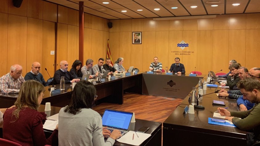 El ple on s'ha aprovat per unamitat la moció del grup d'Esquerra