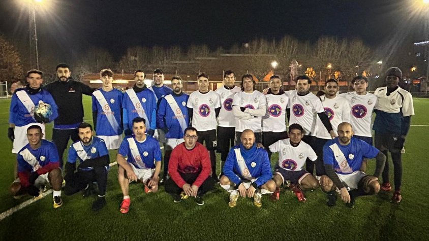 Un dels partits amistosos que va disputar Unión Latina amb el CF Ripoll