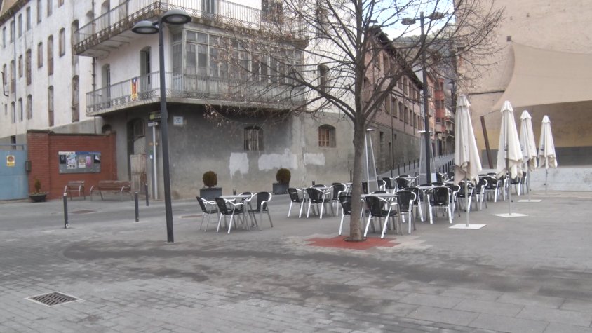 Plaça del Mercat de Ribes de Freser, adjacent a la possible plaça 1 d'Octubre