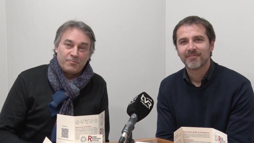 Jordi Munell i Joaquim Colomer en una roda de premsa