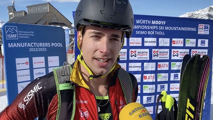 Oriol Cardona en declaracions a la CCMA just després de guanyar l'or