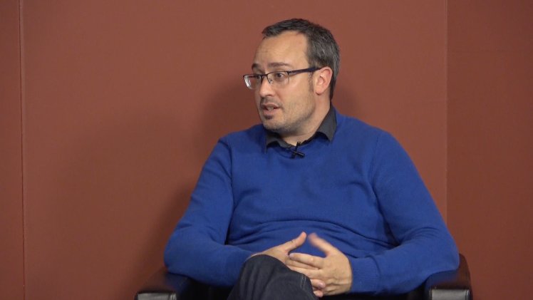 Pep Coma en el programa De Vall a Vall de Televisió del Ripollès