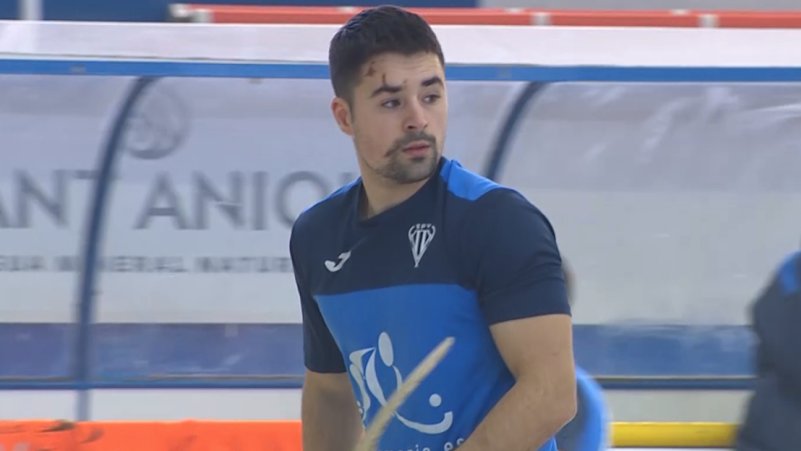 Humbert Serra en un partit d'aquesta temporada