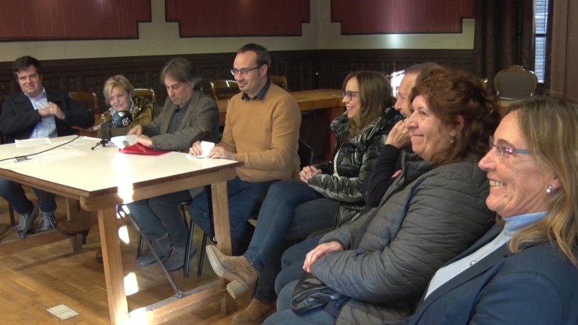 La roda de premsa on es va comunicar l'expulsió de Colomer del govern local