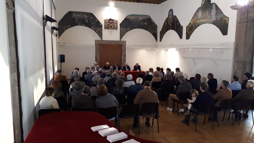 Joan Manuel del Pozo durant l'acte celebrat a Ripoll