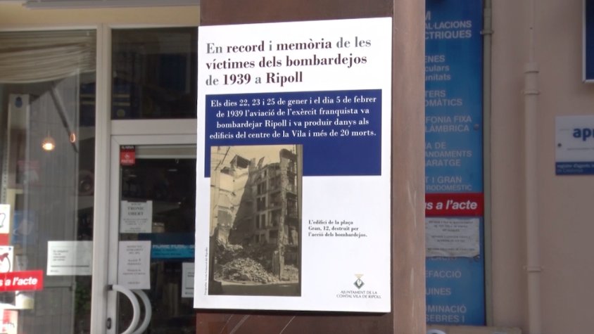Proposta d'homenatge a les víctimes dels bombardejos a Ripoll