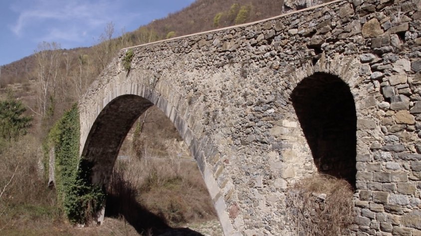 El pont de la Cabreta, entre Ribes i Campdevànol