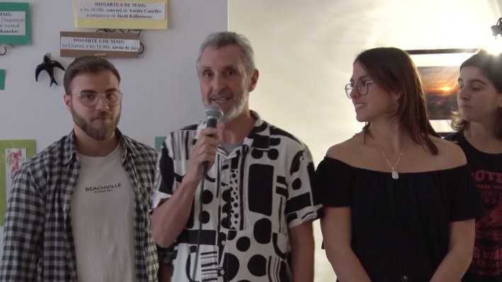 Alguns dels artistes durant la presentació a la QP