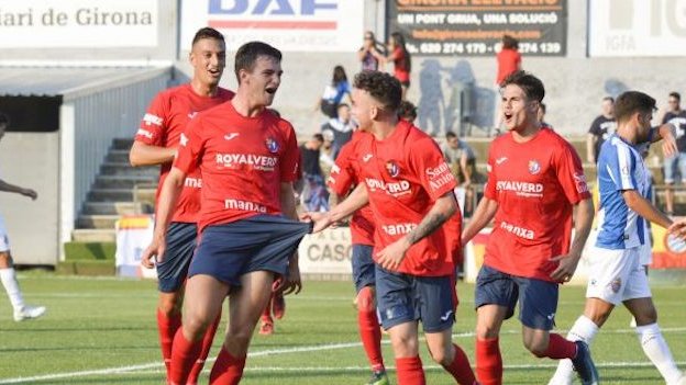 Lluís Aspar va ser l'autor del gol de la UE Olot