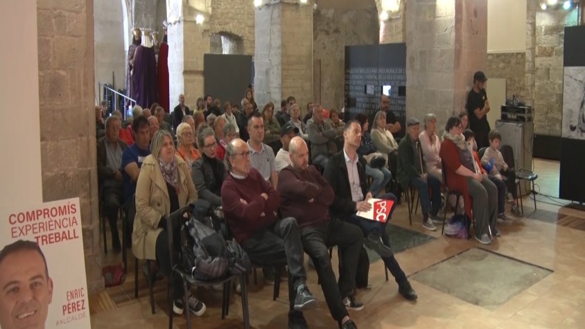 L'acte de campanya es va fer a l'església de Sant Pere de Ripoll