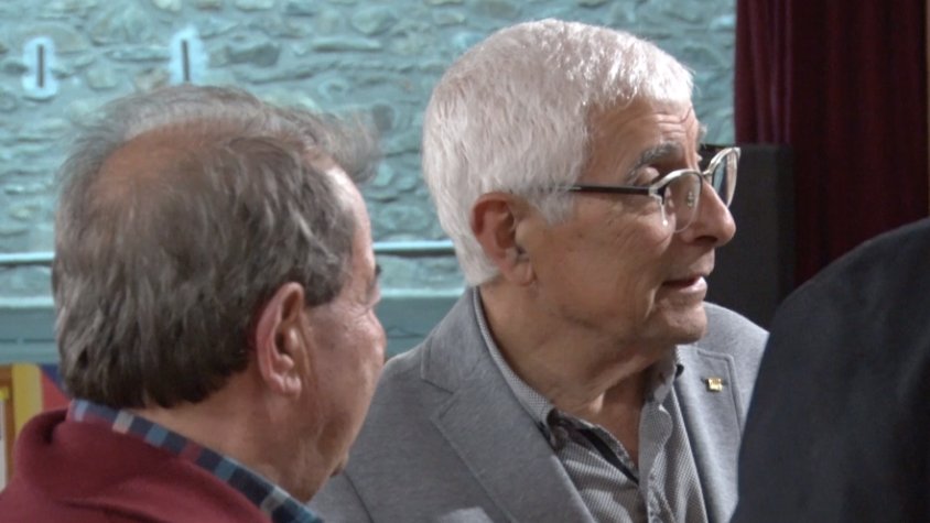 Manel Balcells en la presentació d'Albert Altet a Planoles