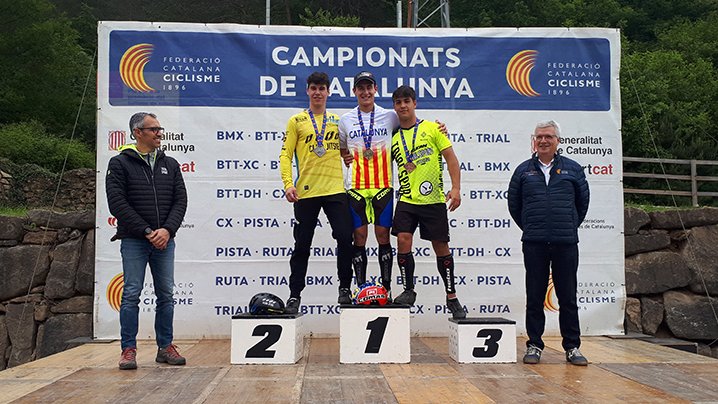 Podi masculi del Campionat de Catalunya de Bici Trial
