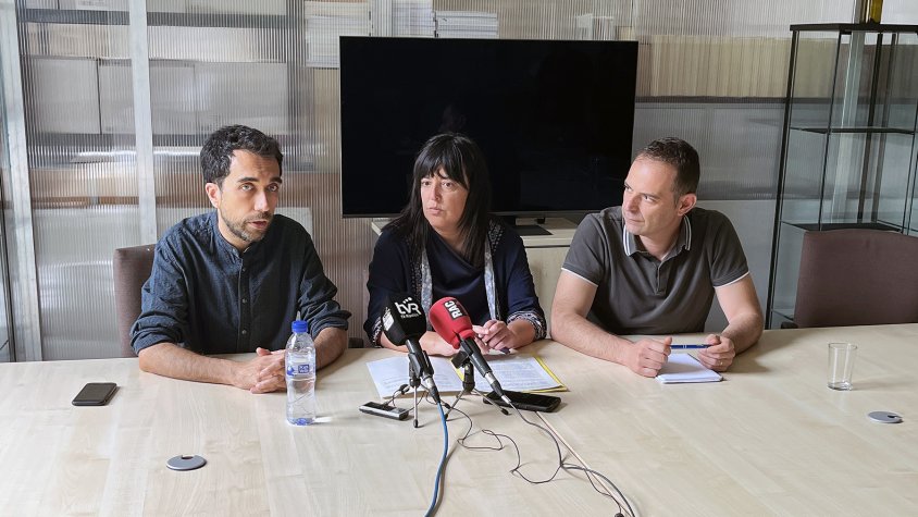 La roda de premsa de les esquerres va tenir lloc a la QP