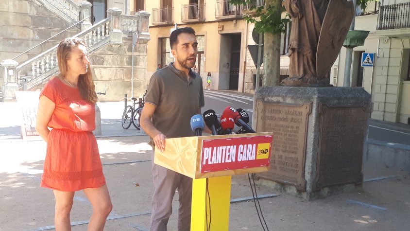 Mireia Vehí i Dani Vilaseca en la roda de premsa