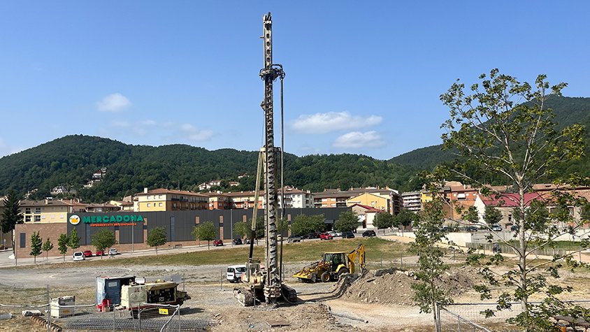 Ja han iniciat les obres per a construir la rampa