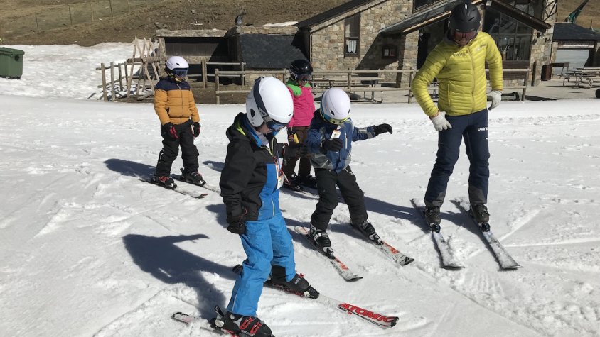 Una sessió de l'Esport Blanc Escolar, a Vall de Núria