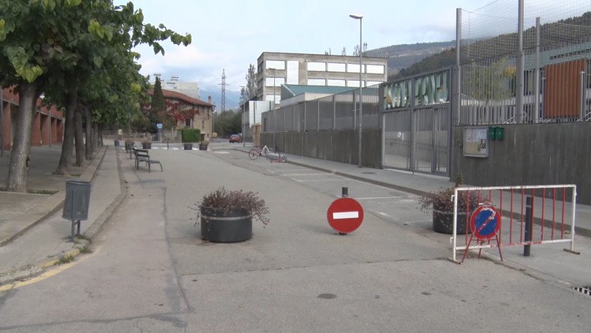 El carrer Puigmal és on s’ubica la nova escola de Campdevànol