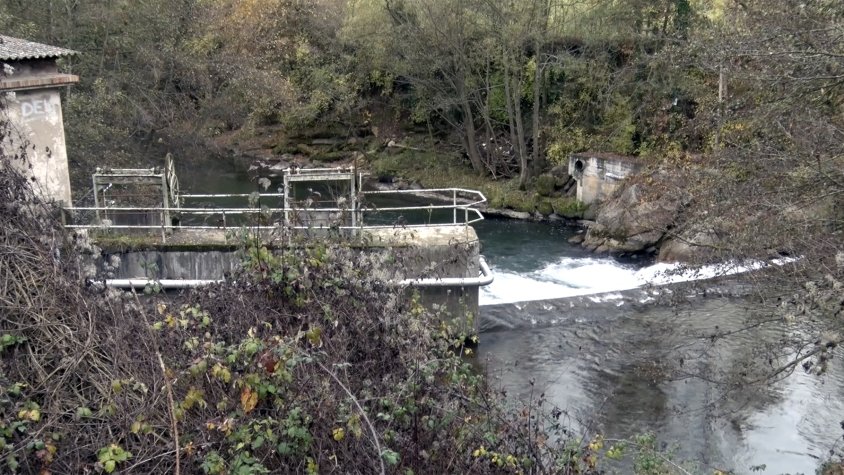 El riu Freser en el punt on es vol ubicar l’estació d’aforament