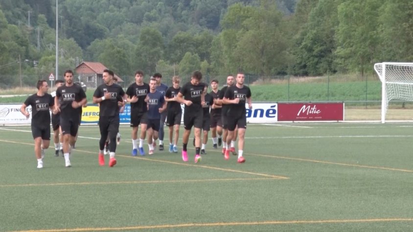 Imatge del primer entrenament de la temporada de la UE Camprodon