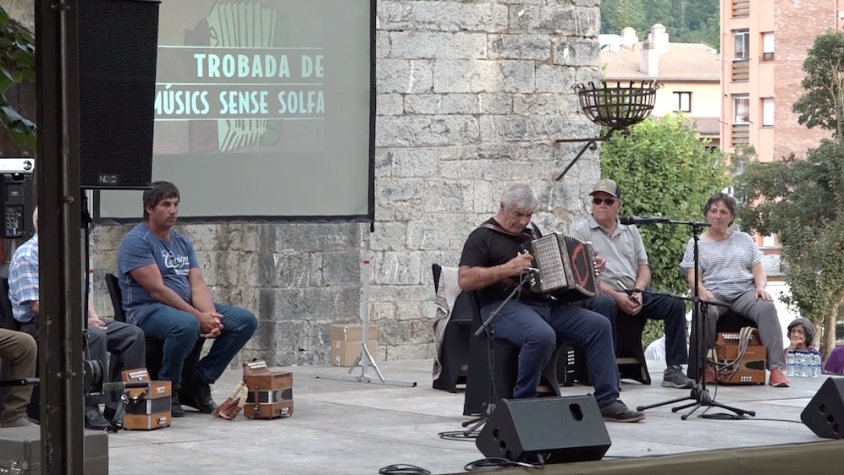 Actuació dels músics sense solfa a Camprodon