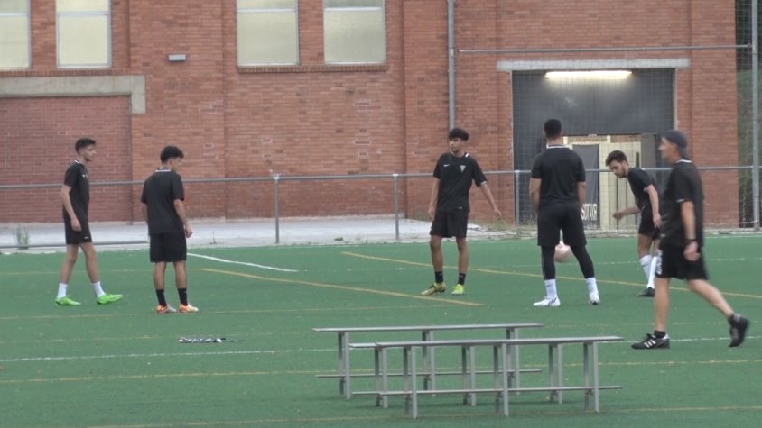 Primer entrenament de la UE Campdevànol