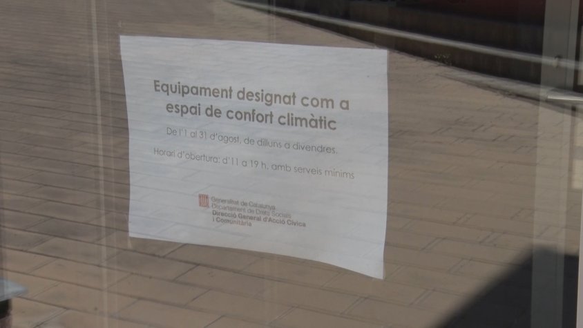 El Centre Cívic de la Devesa, habilitat com a refugi climàtic