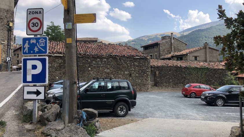 El nou aparcament de Pardines