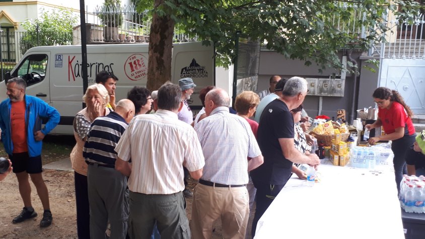 L'acte per recollir fons per Sant Antoni a Camprodon