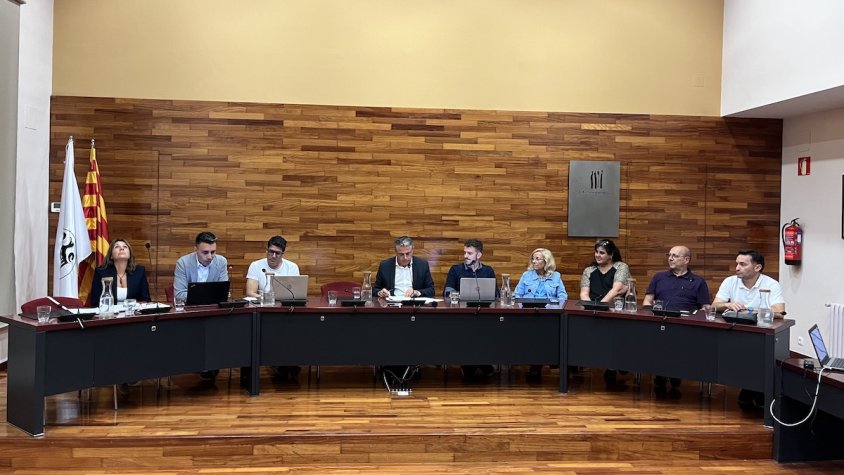 Moment del ple de Sant Joan d'aquest setembre