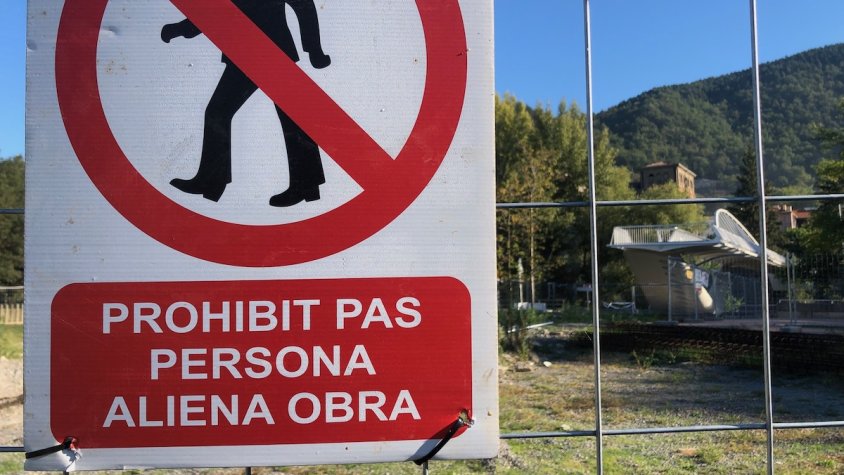 Les obres al Pont de Calatrava