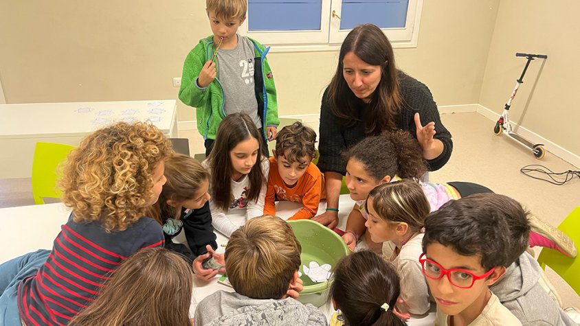 Moment del club de lectura d'aquest dijous
