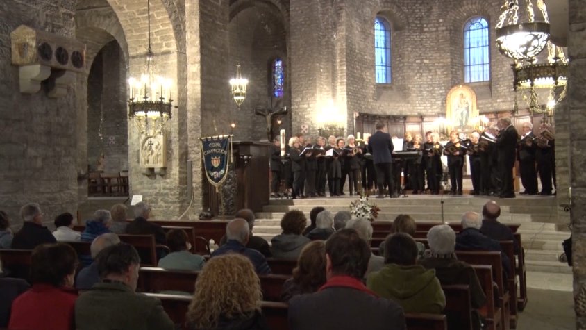 Concert de la coral de Camprodon al Monestir de Santa Maria de Ripoll