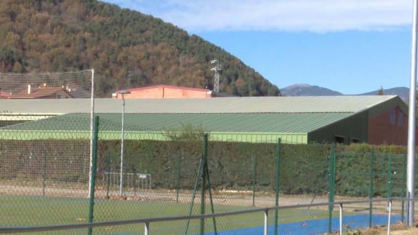 Coberta del pavelló municpal de Ripoll