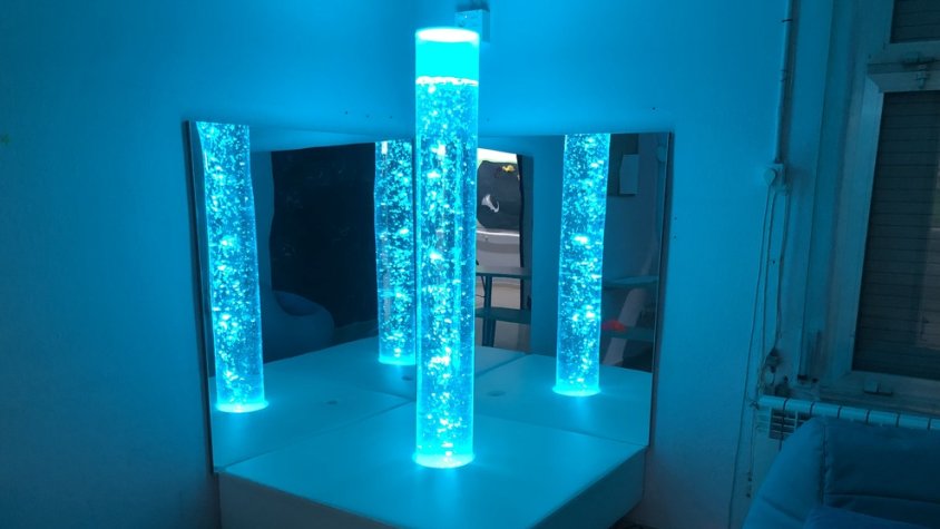 El tub de bombolles és la darrera incorporació del centre