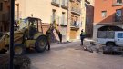 Comencen els treballs de reurbanització als carrers de la vila vella de Sant Joan