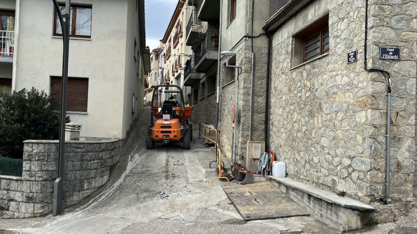 Les obres al carrer Taga han començat aquesta setmana