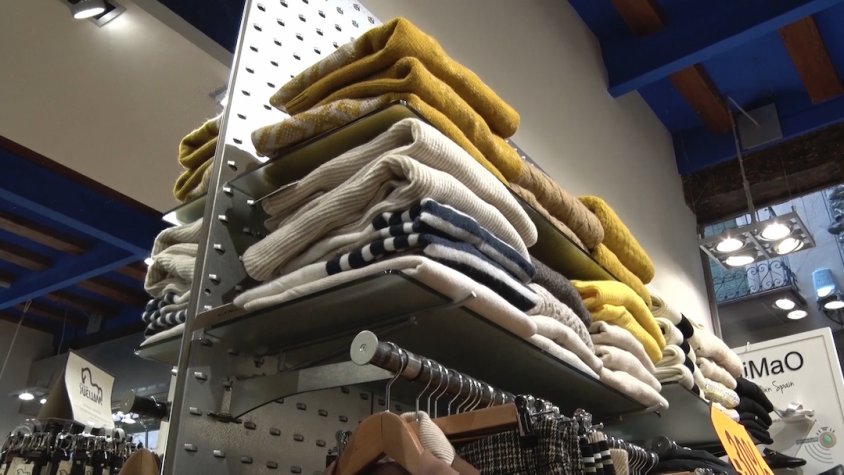 Imatge d'una botiga de roba a Ripoll