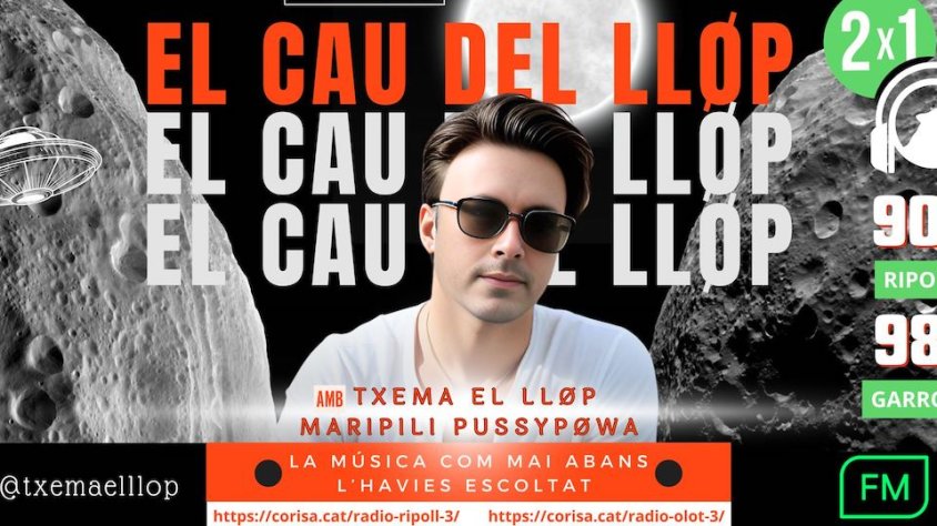 El flyer del Cau del Llop, programa de Ràdio Ripoll