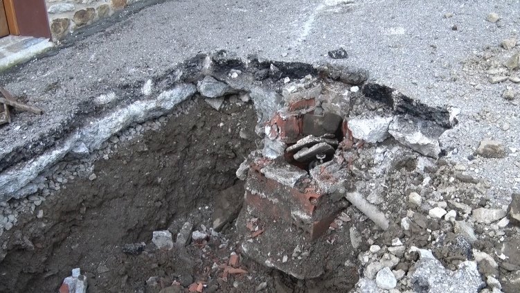 Punt del municipi on s'ha detectat la fuita