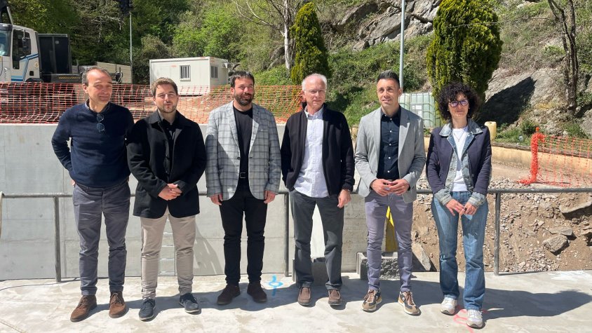 Visita d'obres a l'abocador clausurat Ripollès 3, a Les Llosses