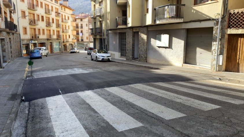 Fa tres anys ja es va instal·lar reductors de velocitat en diversos punts de Camprodon