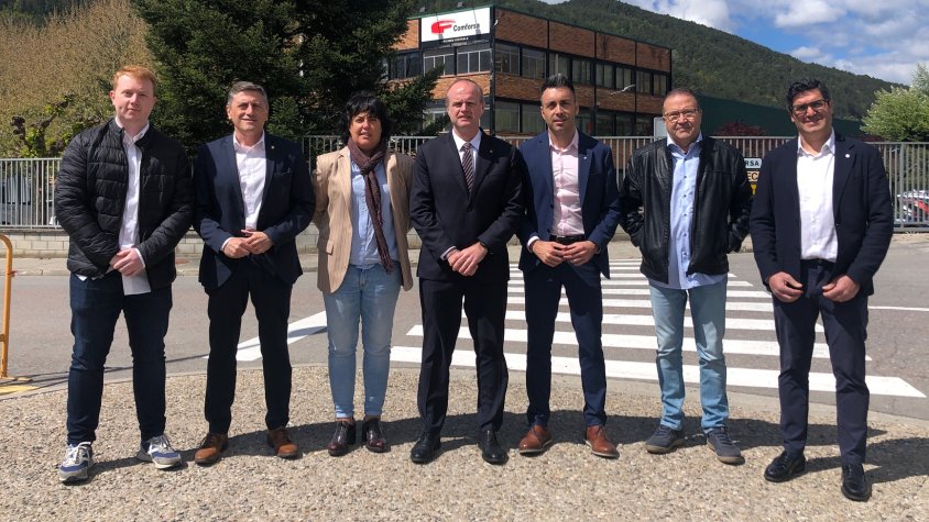 La visita d'ERC a Comforsa