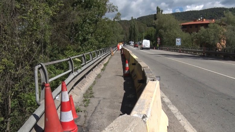Comencen les obres de reparació del viaducte de la C17 a Ripoll