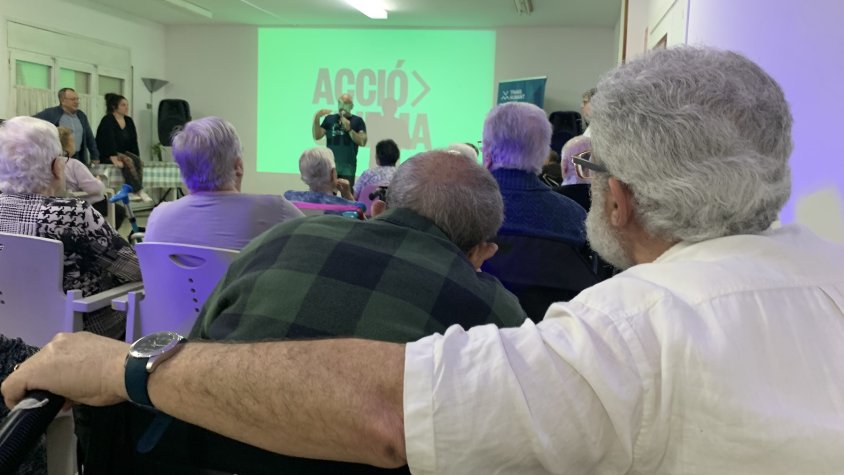 La residència Emma de Sant Joan ha acollit el passis de les dues pel·lícules