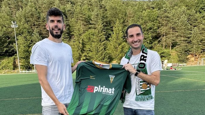 Rai Camprubí i el nou entrenador del cub, Èric Palomo