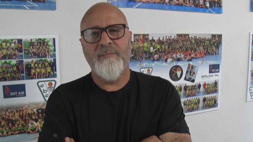 Manel López, al pavelló Mercè Guix