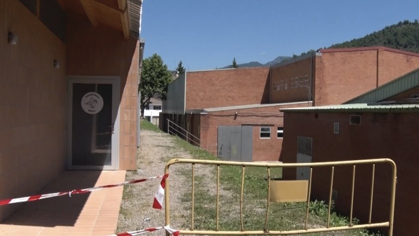 Els vestidors nous del camp municipal de Ripoll