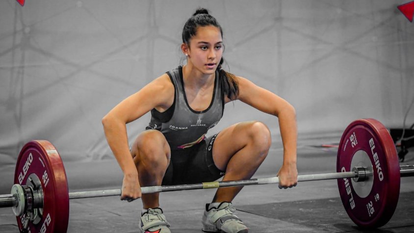 Joana Tubau en una competició